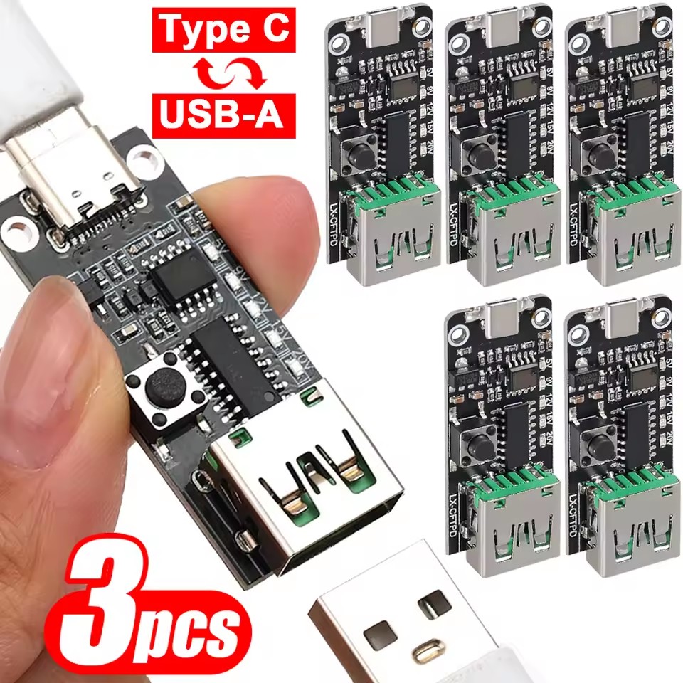 1-3PCS USB-C 5A PD Trigger Boa - Laptop Mouse 评论和价格