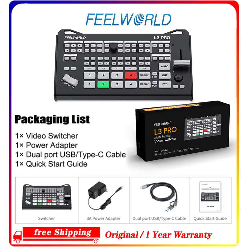 FEELWORLD L3 PRO 5 Channel Vid - Hdmi Cable 评论和价格