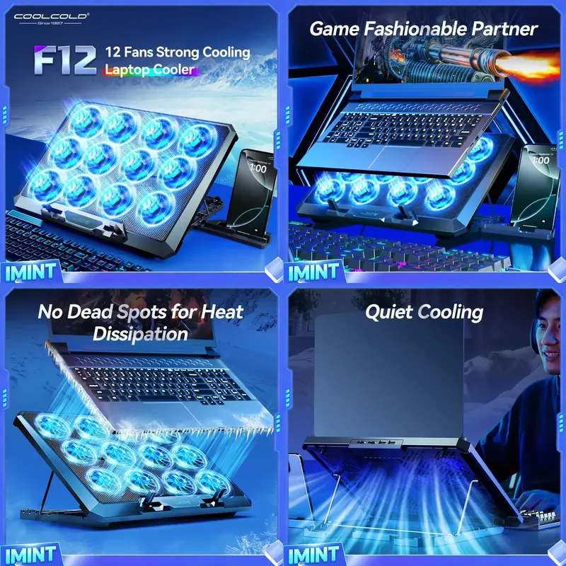 COOLCOLD Laptop Cooling Pad wi - Laptop Cooling Pad 评论和价格