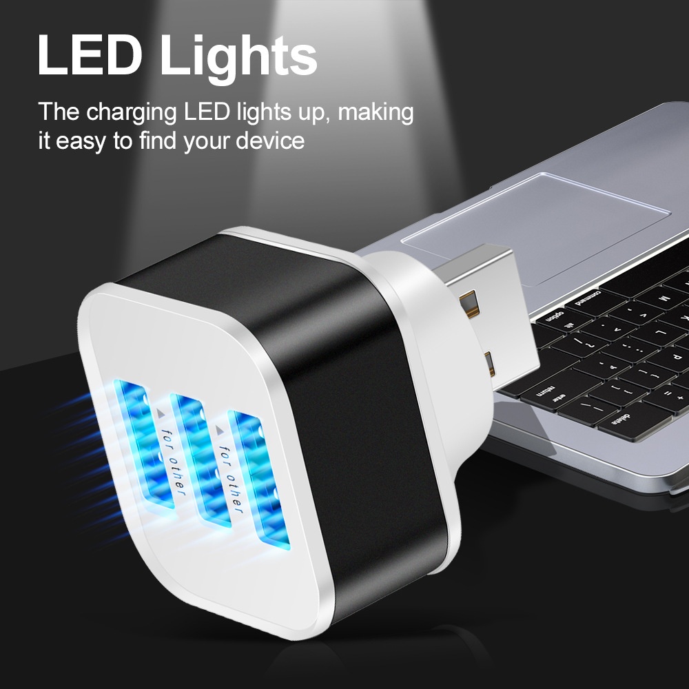 3 Port USB Slots Adaptor USB 3 - Laptop Charger 评论和价格