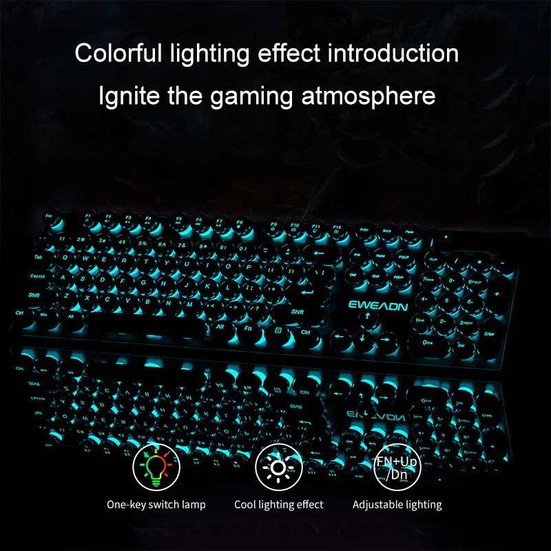 Retro Punk Mechanical Feel Key - Laptop Mouse 评论和价格