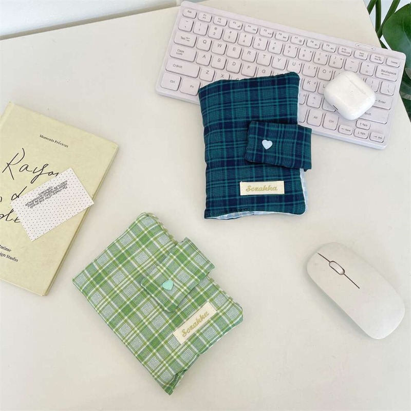 Green White Gingham Hand-journ - Laptop Sleeve 评论和价格