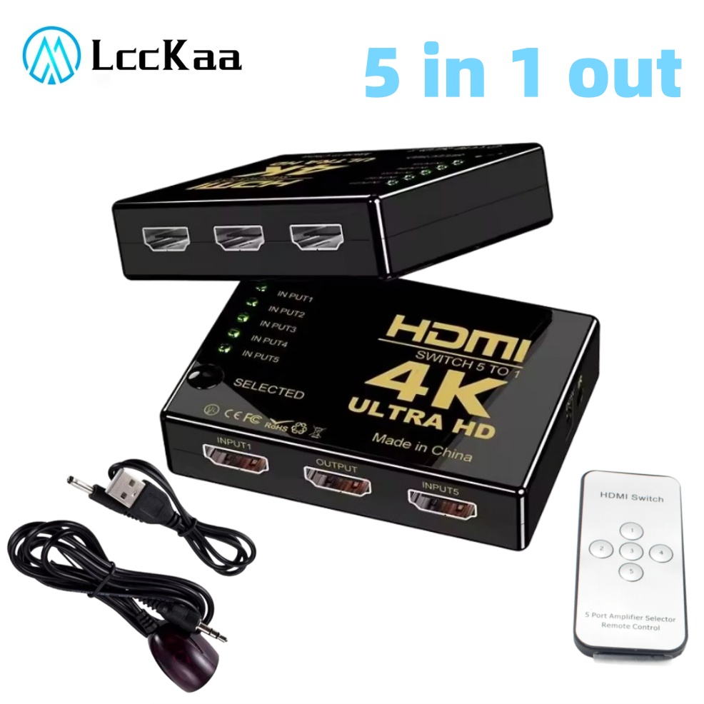 5x1 HDMI Switch HD 4K Video Sw - Hdmi Cable 评论和价格