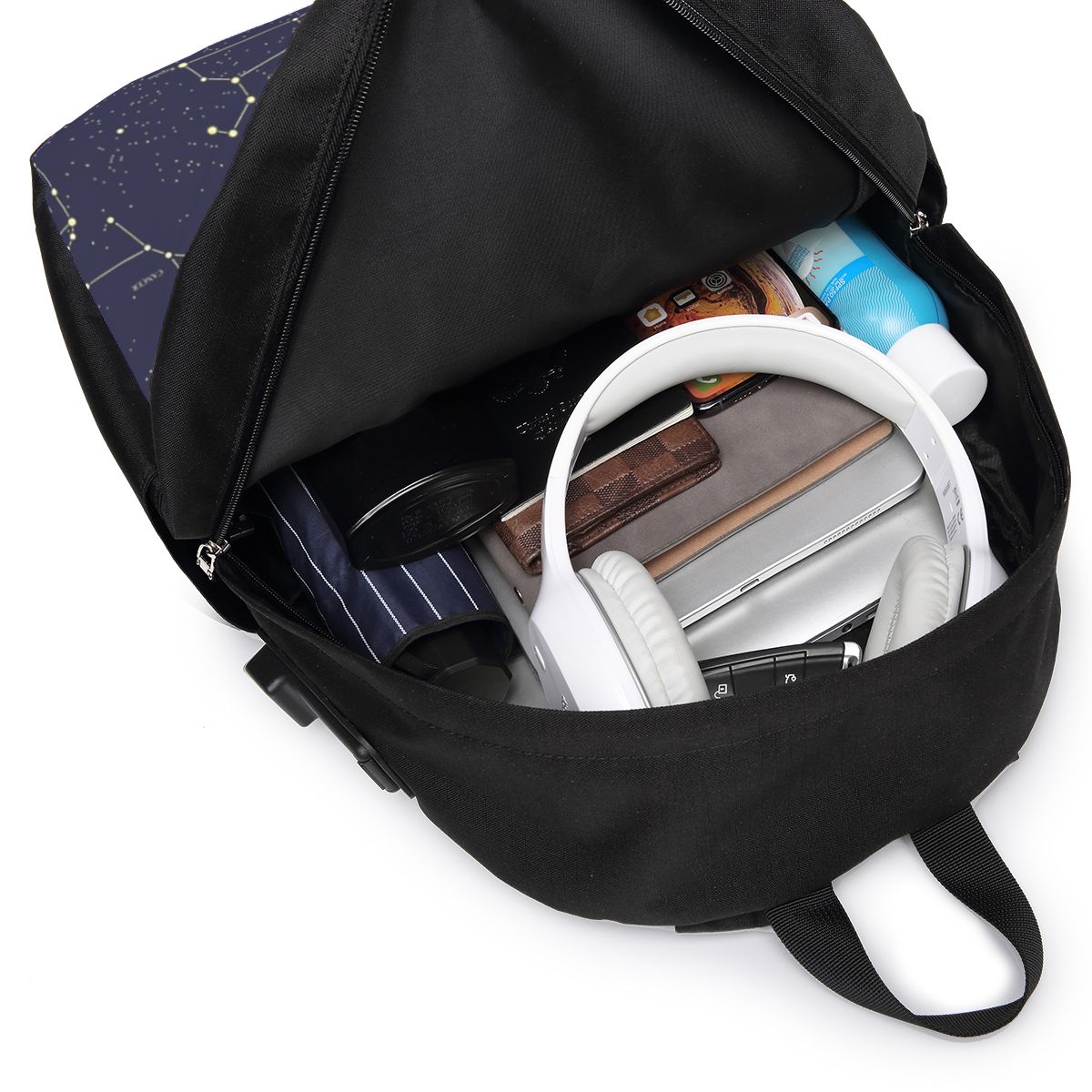 Night Sky Golden Celestial Sta - Laptop Bag 评论和价格