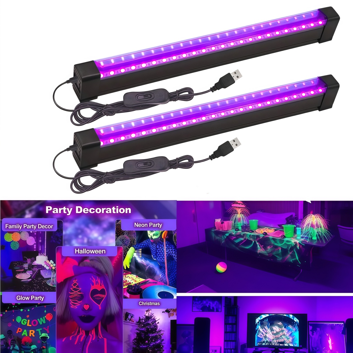 Black Light Tube 5W/10W USB Pl - Usb Hub 评论和价格