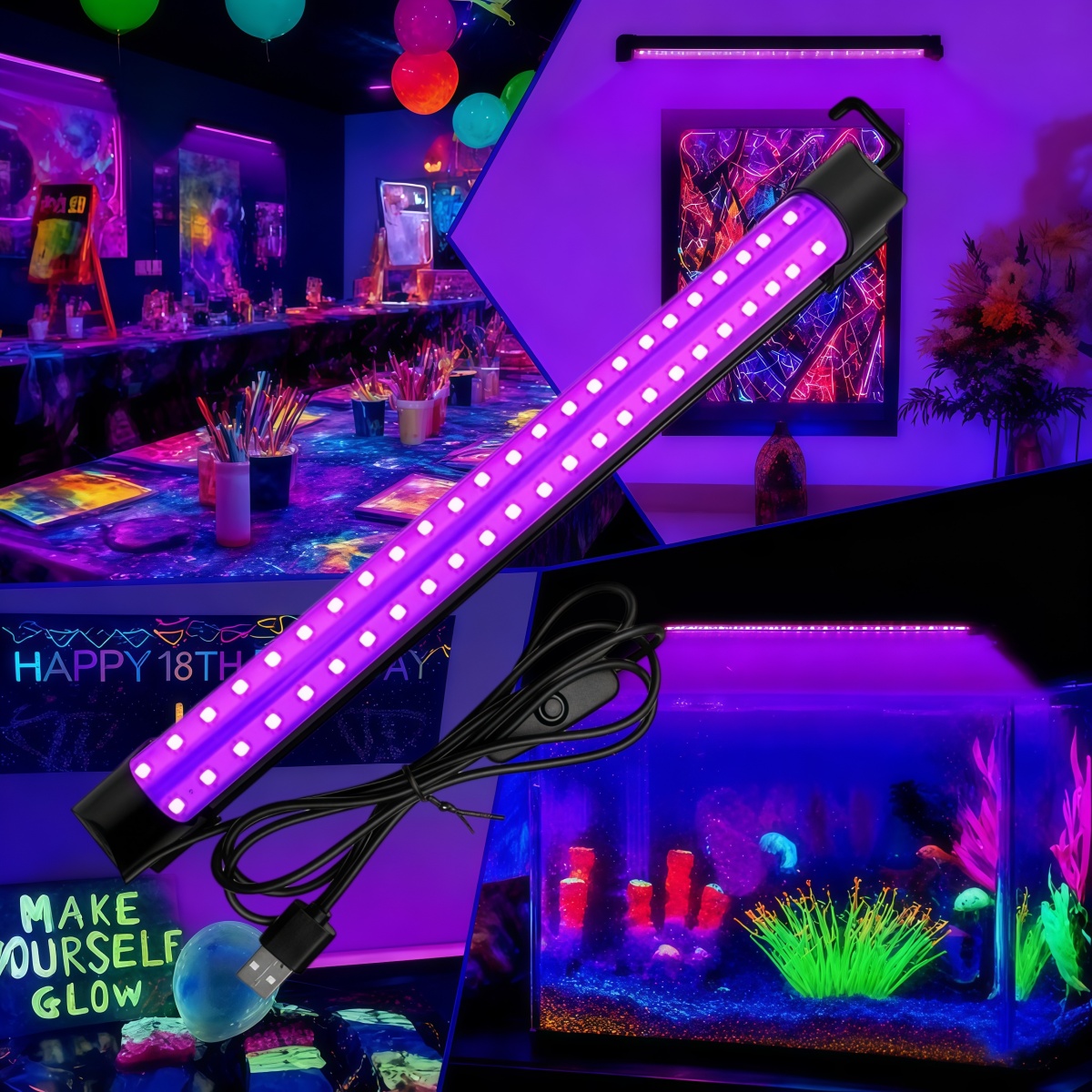 Black Light Tube 5W/10W USB Pl - Usb Hub 评论和价格