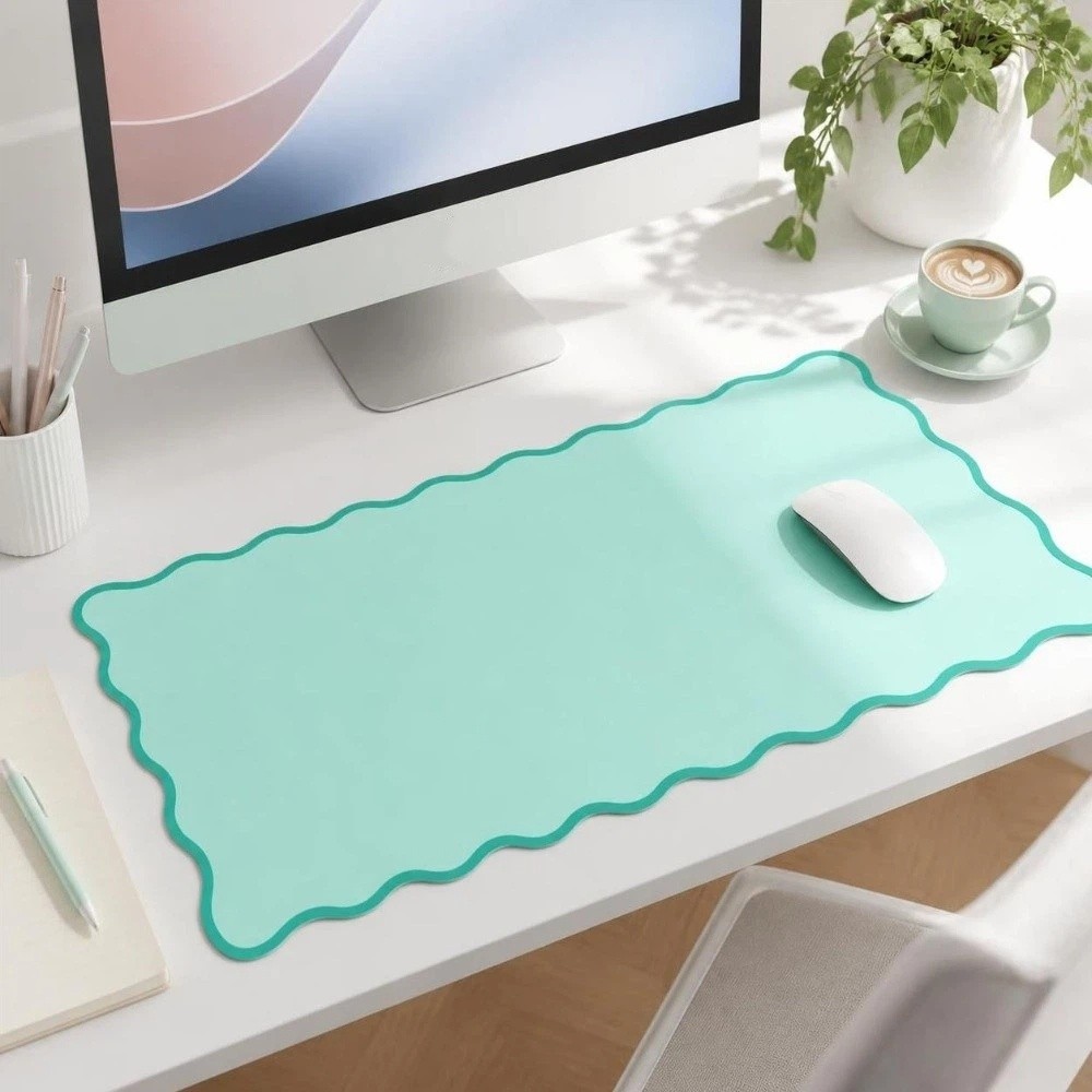 Sweet PU Leather Desk Pad Non  - Keyboard Cover 评论和价格