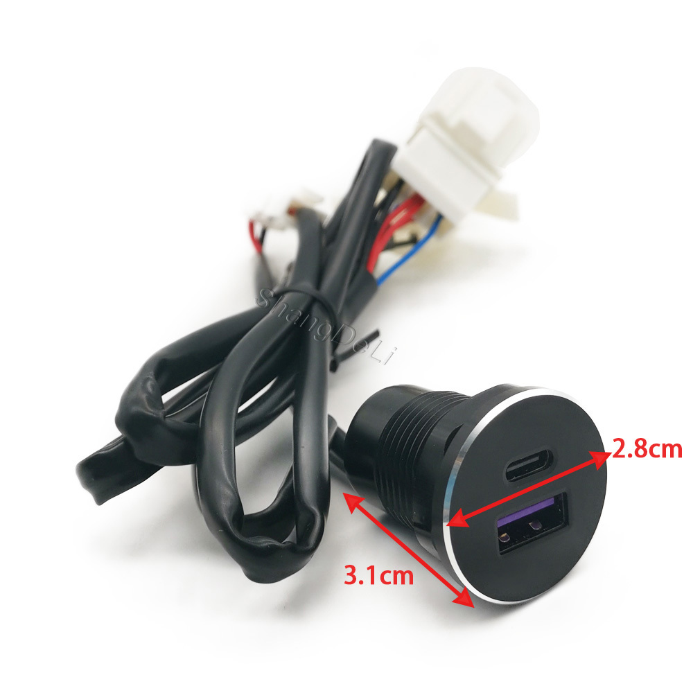 1PC Car Dual USB Outlet Charge - Usb C Hub 评论和价格