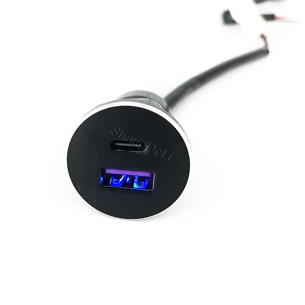 1PC Car Dual USB Outlet Charge - Usb C Hub 评论和价格