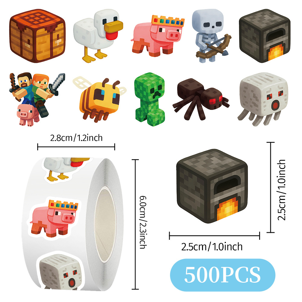 500pcs/Roll Minecrafted Cartoo - Laptop Accessories & Repair Jagtap Dairy Pimple Nilakh Pimpri Chinchwad Maharashtra 评论和价格