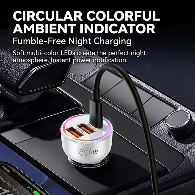 90W Car Charger Adapter with M - Usb C Hub 评论和价格